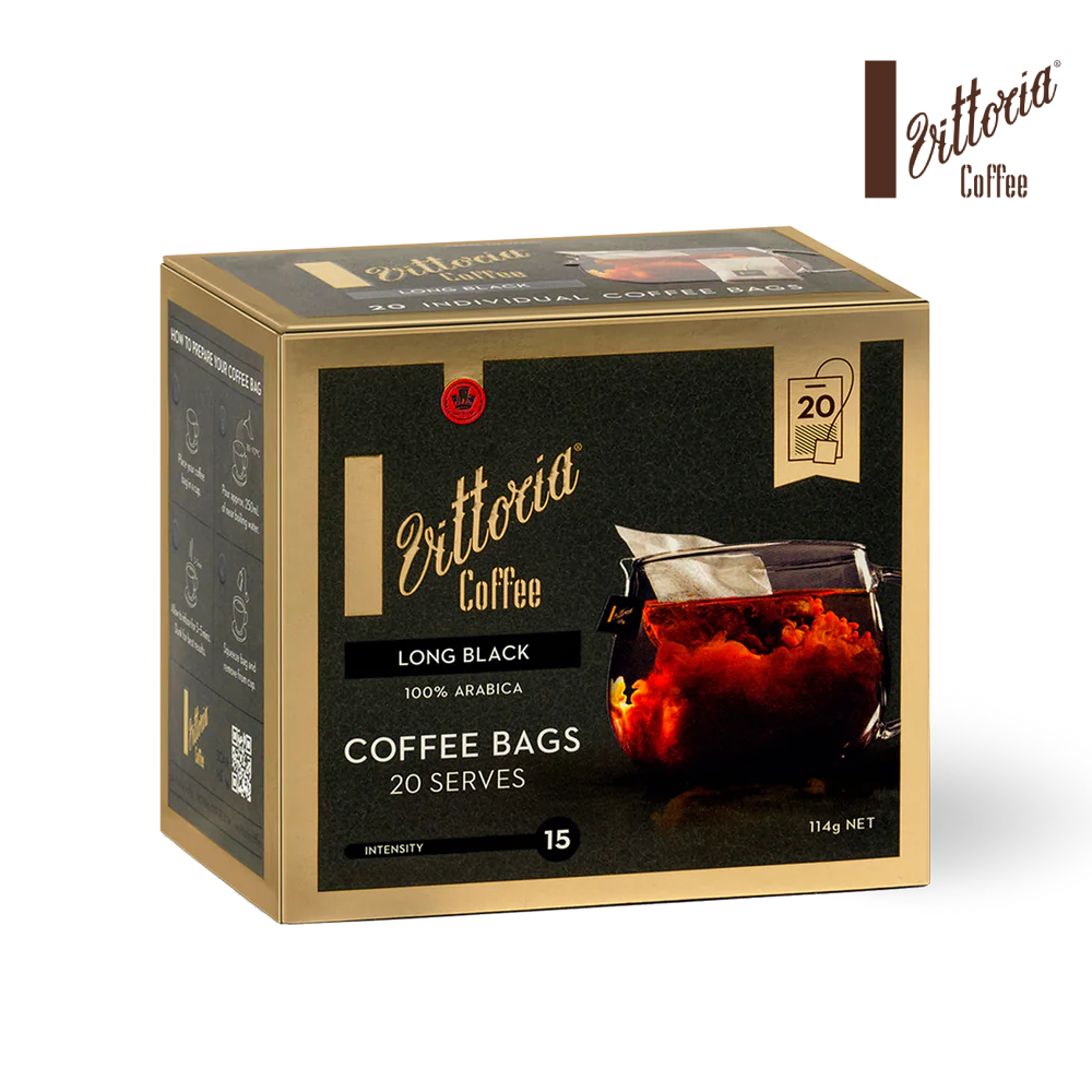 กาแฟสำเร็จรูป Vittoria Coffee Bags Long Black 20pcs/Box