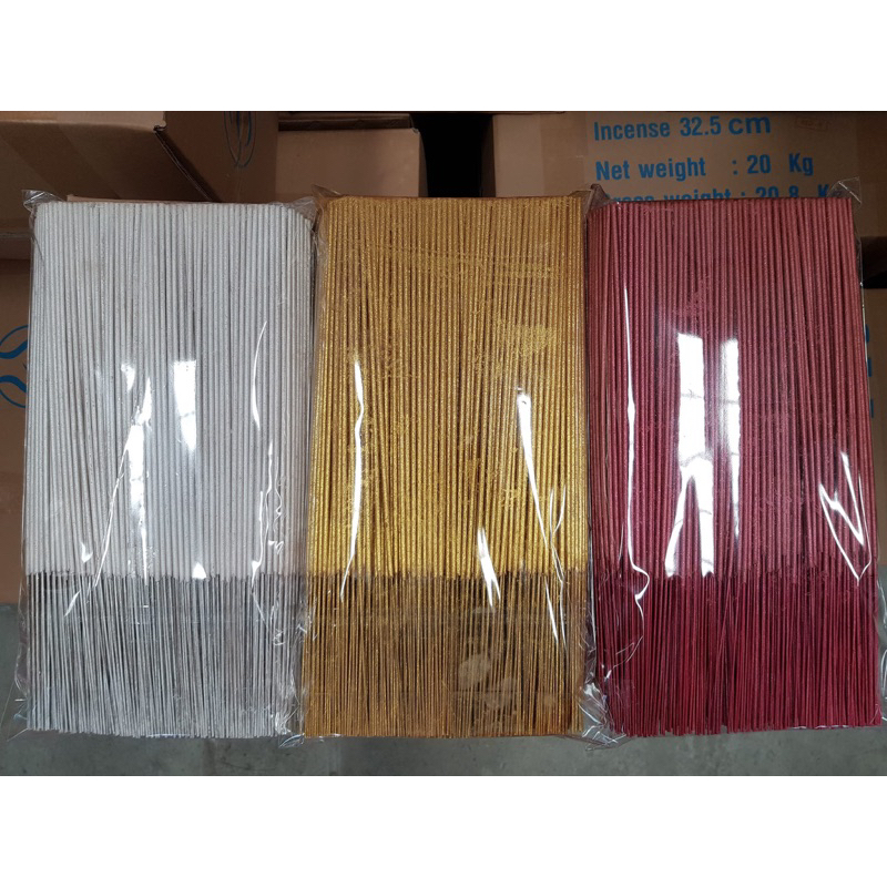 ธูปมงคล 3กษัตริย์ 32cm(เงิน,ทอง,นาค) 1 kg มีประมาณ 700 ก้าน