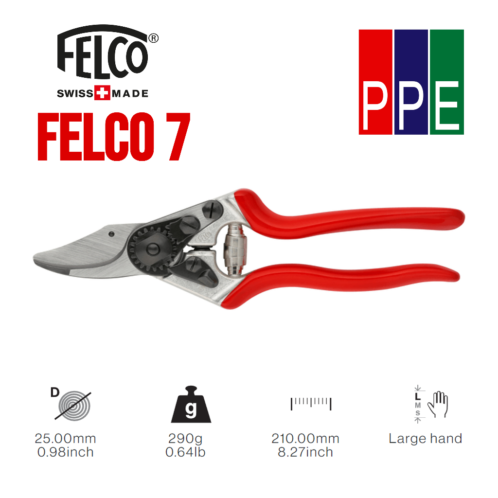 FELCO 7 [FELCO] กรรไกรตัดแต่งกิ่ง กรรไกรงานสวน High performance – Ergonomic – โปรปัง