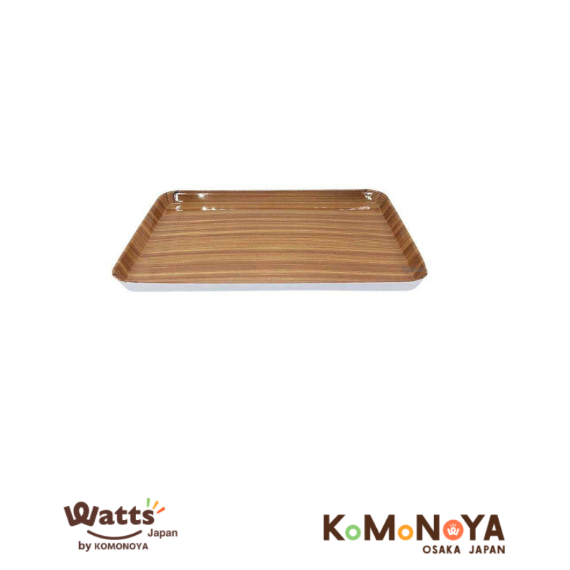 Komonoya  ถาดพลาสติกลายไม้ #90224