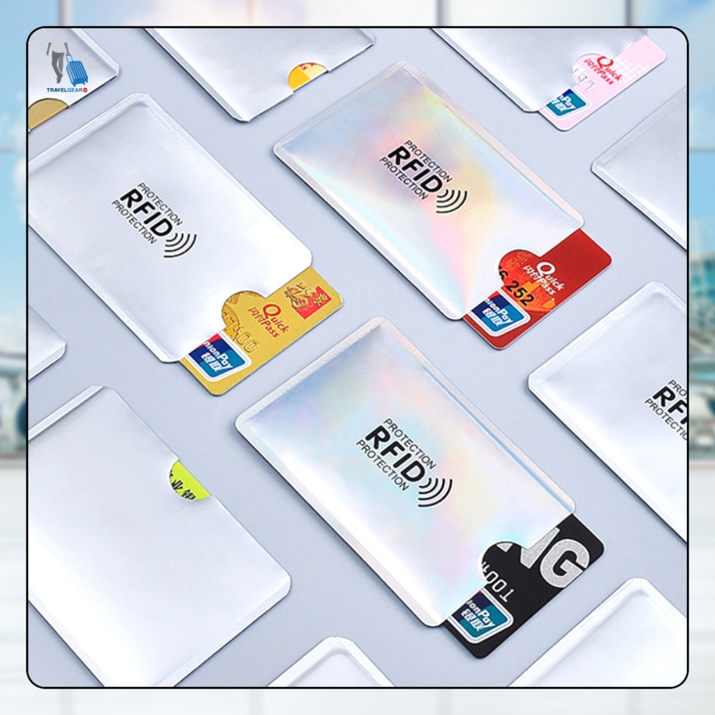 TravelGear24 ซองอลูมิเนียมใส่บัตรเครดิต  5 ใบ กันขโมยข้อมูล กันน้ำ  RFID Blocking Sleeves - A0001