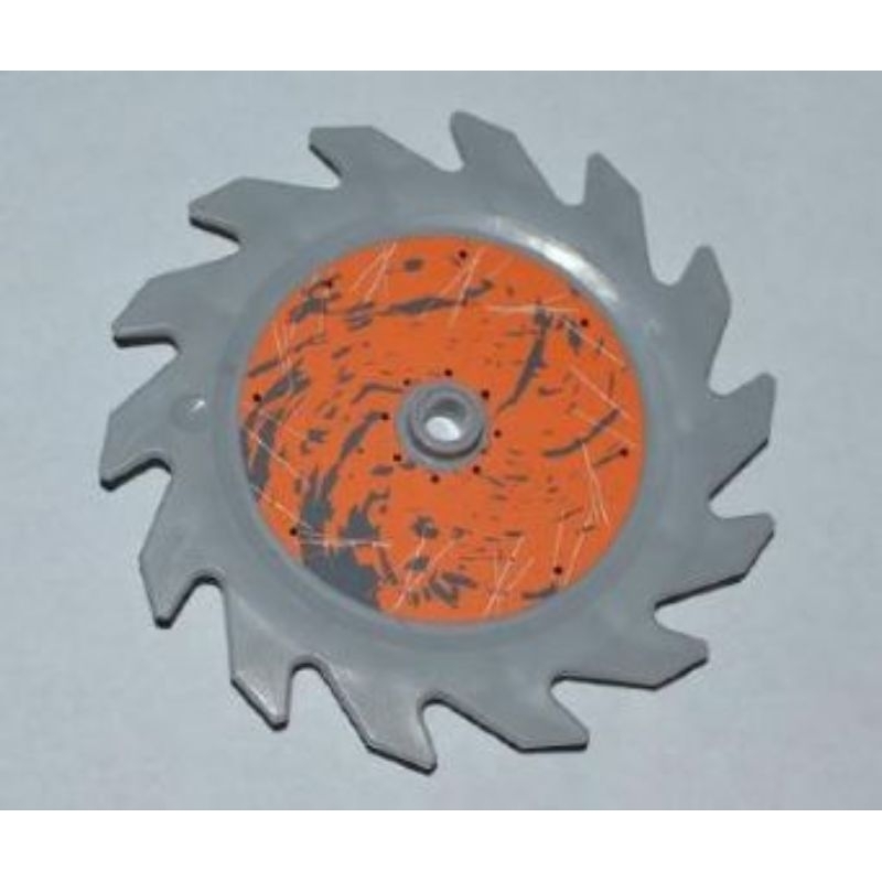 Part Lego 61403pb02L Technic Circular Saw Blade 9 x 9 with Pin Hole and Teeth in Same Direction (Sti