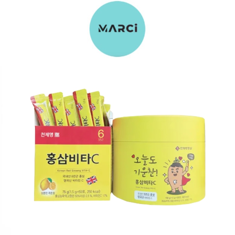 Korean Red Ginseng Vita-C โสมเกาหลี ไวต้าซี [50 ซอง/100 ซอง]