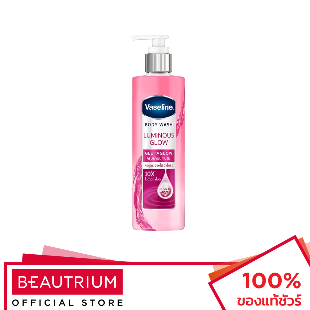 VASELINE Body Wash Luminous Glow Glutaglow ผลิตภัณฑ์ทำความสะอาดผิวกาย 425ml