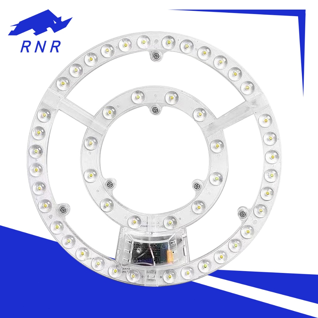 แผงไฟเพดาน LED18W/24W/36W/48W หลอดLED สำหรับโคมเพดานกลม ตัวใช้แทนหลอดนีออนกลม รุ่นประหยัด พร้อมเต๋าต