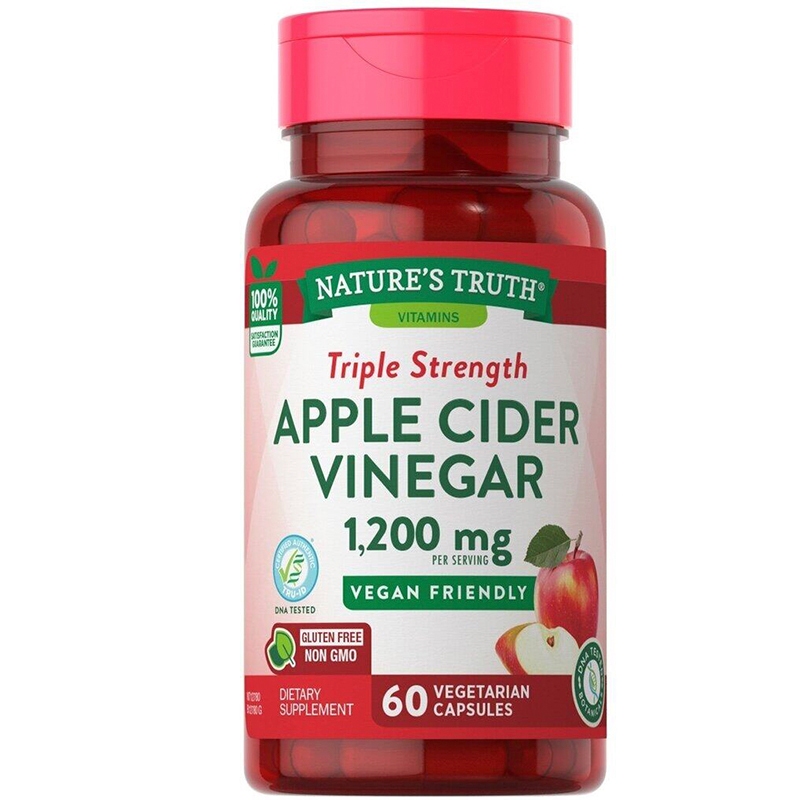 Nature's Truth Apple Cider Vinegar 1200 mg (60 แคปซูล) Exp.03/2026 แอปเปิ้ล ไซเดอร์ วีเนการ์