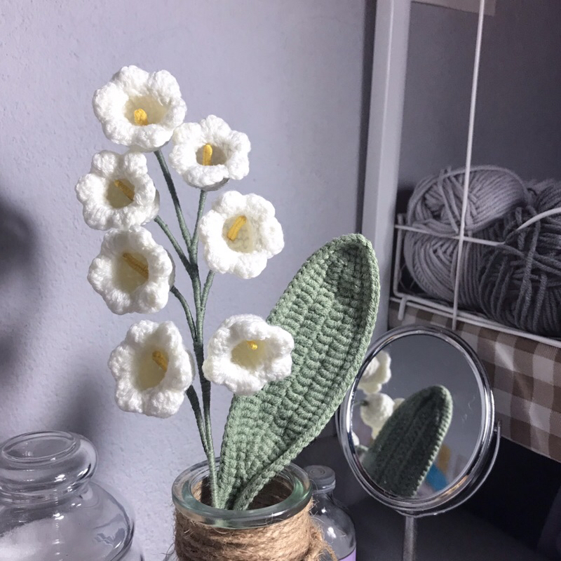 🔔 Lily of the valley flower 🕊 | ดอกระฆังแก้วไหมพรม | ดอกไม้ไหมพรม | ของขวัญรับปริญญา | ของขวัญปัจฉิม