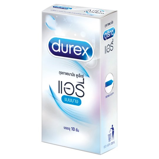 Durex Airy ถุงยางอนามัย ดูเร็กซ์ แอรี บางมาก ขนาด 52 มม รูปที่ 2