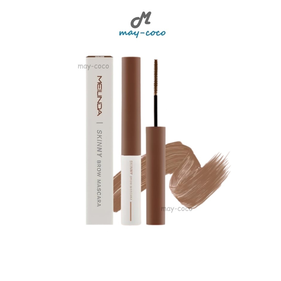 ถูก/แท้/มีไลฟ์ มาสคาร่าคิ้ว MEILINDA Skinny Brow Mascara ที่ปัดคิ้ว เขียนคิ้ว ติดทน กันน้ำ