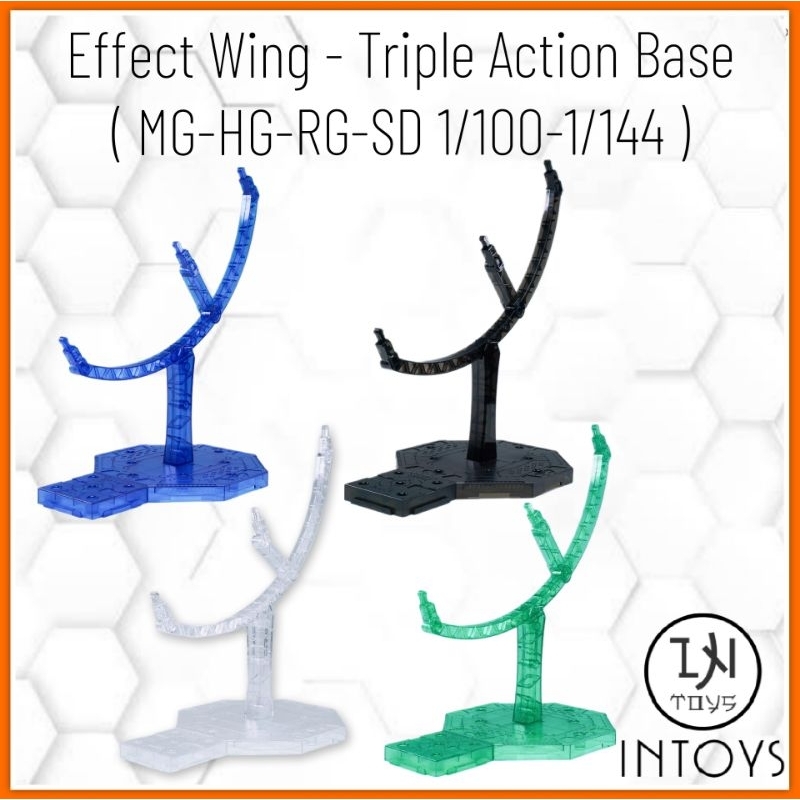 (Effect Wing) Triple Action Base​ (Display) ( MG-HG-RG 1/100-1/144-SD ) ( Gunpla  / Gundam Plastic K