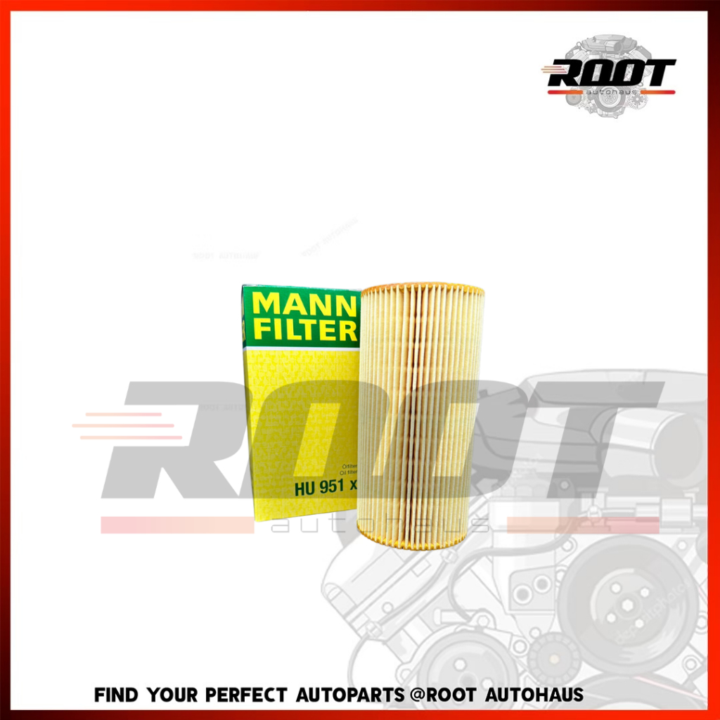 MANN กรองเครื่อง สำหรับ BENZ MB100 OM651 W140 W461 W463 W638 เบอร์ HU 951 X