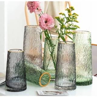 พร้อมส่ง［Becky home shop］แจกันดอกไม้ vase แก้วโปร่งใสแจกันยุ…