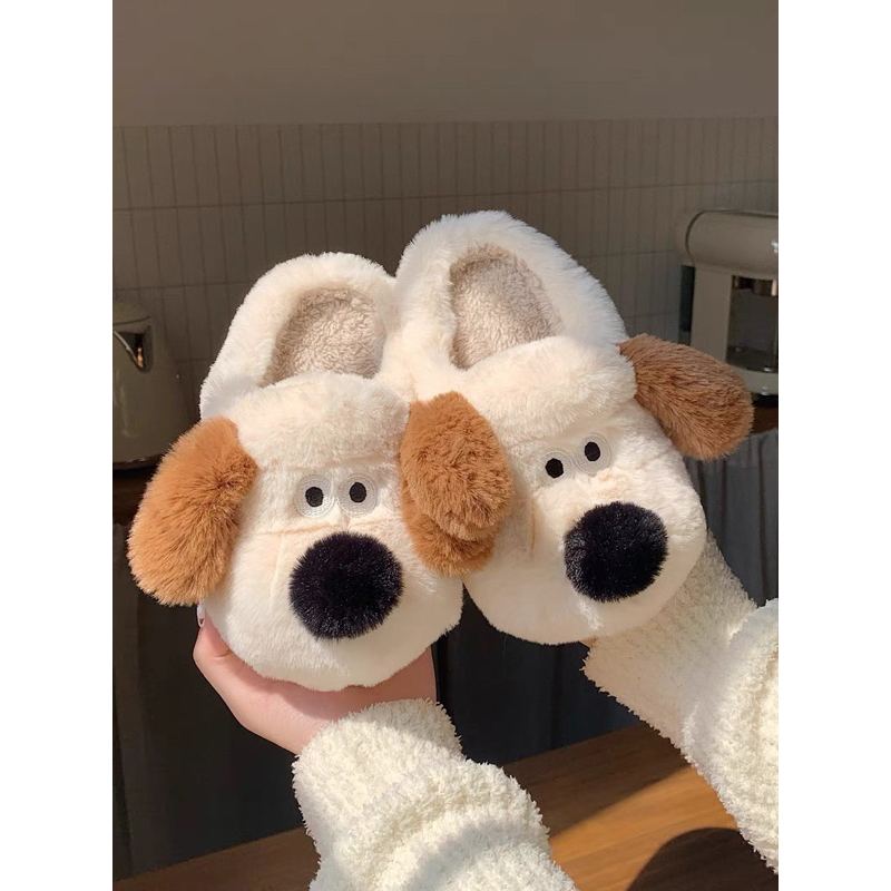 WP26/WP27 – Couple Corgi Boy&Girl – รองเท้าใส่ในบ้าน รองเท้าสลิปเปอร์ ผู้หญิง และ ผู้ชาย