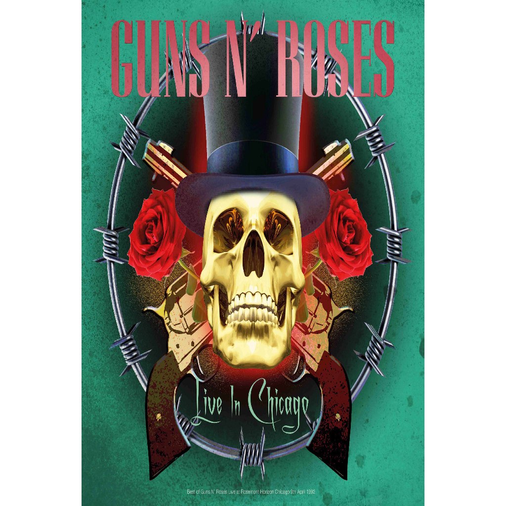 โปสเตอร์ Guns N' Roses โปสเตอร์ติดผนัง ของแต่งบ้าน วอลเปเปอร์ รูปภาพผนัง รับทำโปสเตอร์  Poster โปสเต