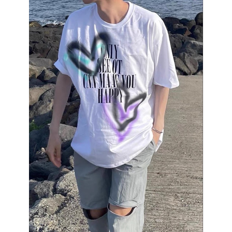 PAPA.XQ ONLY SEE TEE (New! เสื้อยืดโอเวอร์ไซส์ ลายใหม่ พร้อมส่ง )
