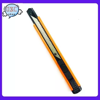 มีดคัตเตอร์อเนกประสงค์ รุ่น D1003 9 MM คัตเตอร์ด้ามแสตนเลส คัทเตอร์ อุปกรณ์สำนักงาน คัตเตอร์พกพา เครื่องเขียน ขนาดพกพา