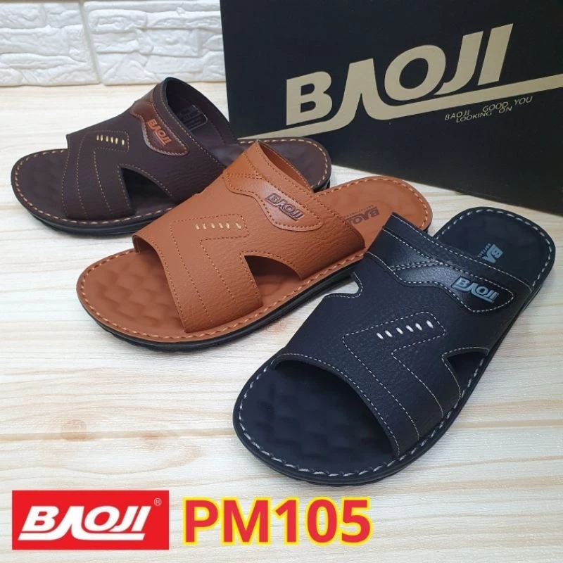 Baoji PM105 รองเท้าแตะสวมชาย ไซส์ 39-44 ยสอ.