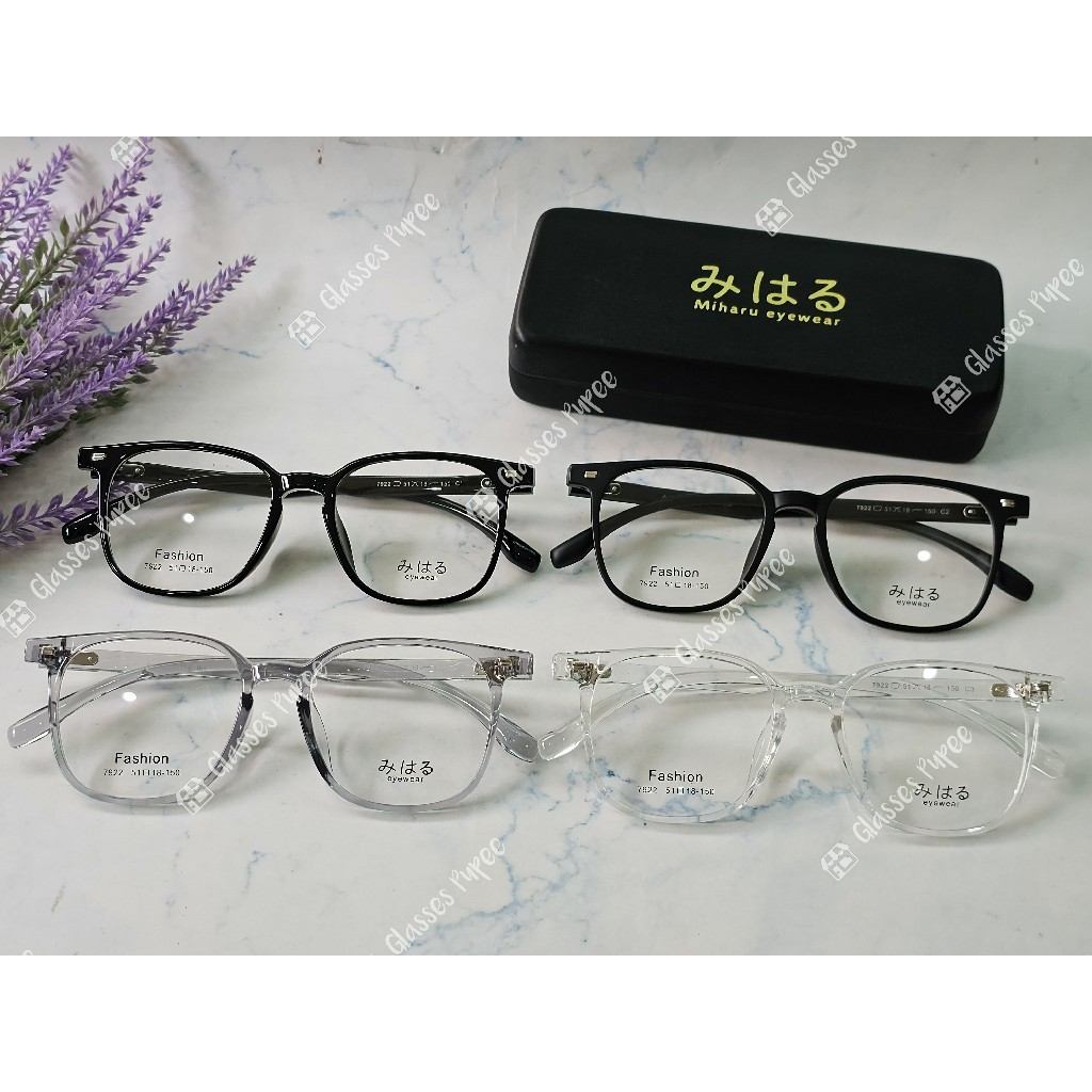 แว่นสายตา みはる (Miharu) รุ่น M7922 พร้อมเลนส์ตัดแสงสีฟ้า 🎁 ส่งฟรี 🎁