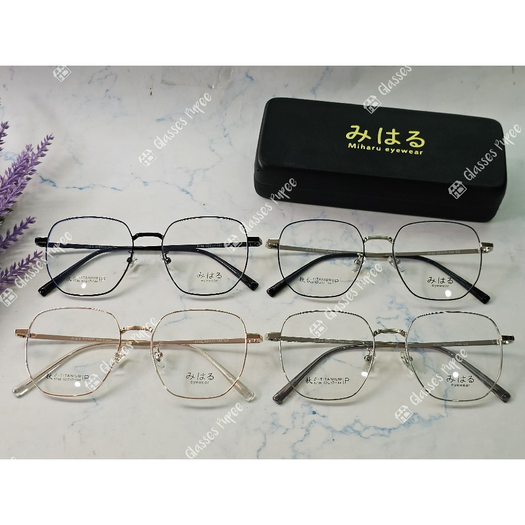 แว่นสายตา みはる (Miharu) รุ่น M8746 พร้อมเลนส์ตัดแสงสีฟ้า 🎁 ส่งฟรี 🎁