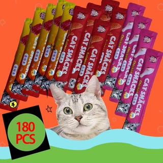 Thai.th ขนมแมวเลีย สุดอร่อย 15 กรัม 1 ถุง มี180ซอง มีพร้อมส่ง 🐱😻😻😸😸😺 Boqi Snacks180
