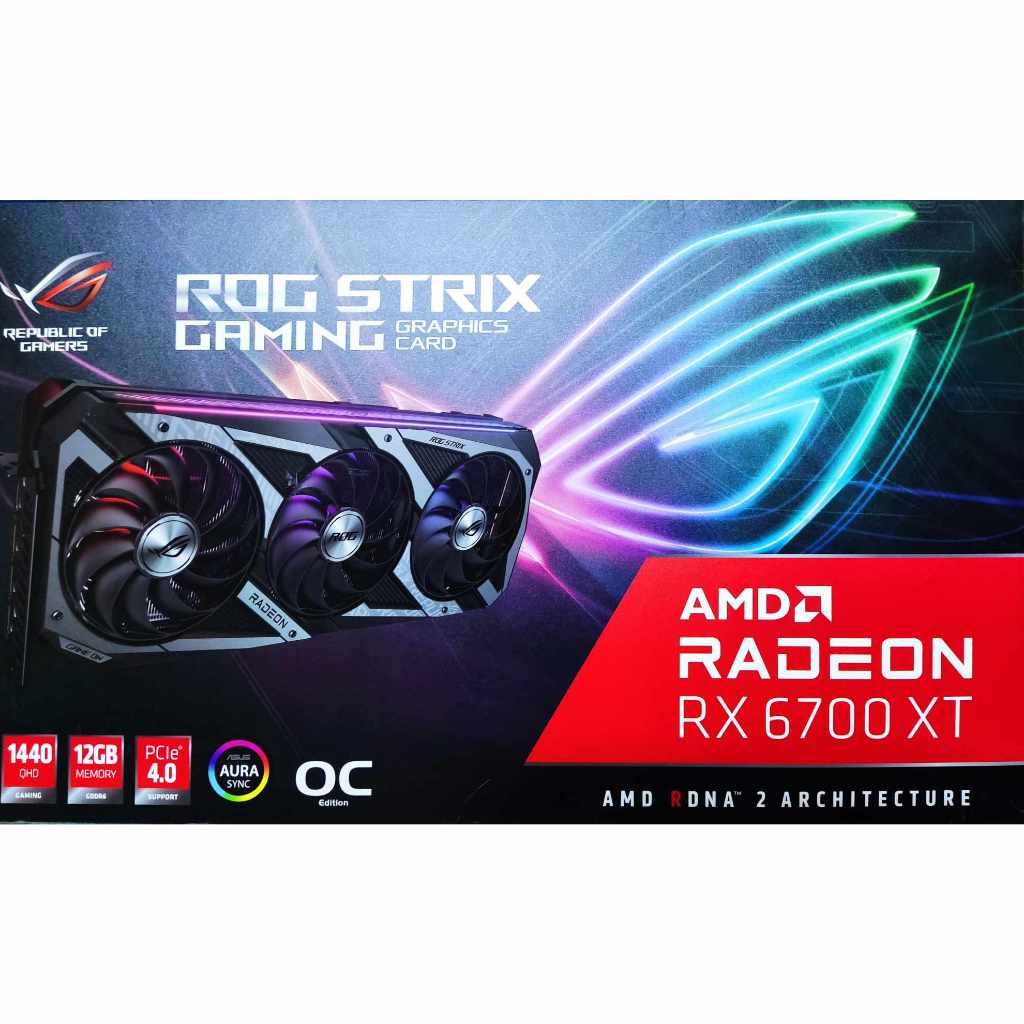 RX 6700 XT ROG STRIX OC มือ1เก่าเก็บ