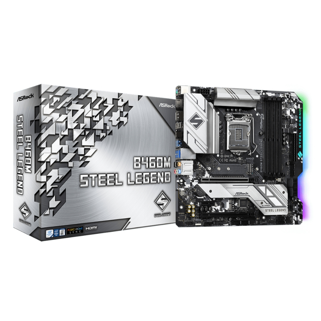 MAINBOARD (เมนบอร์ด) 1200 ASROCK B460M STEEL LEGEND มือ 1 , มือ 2