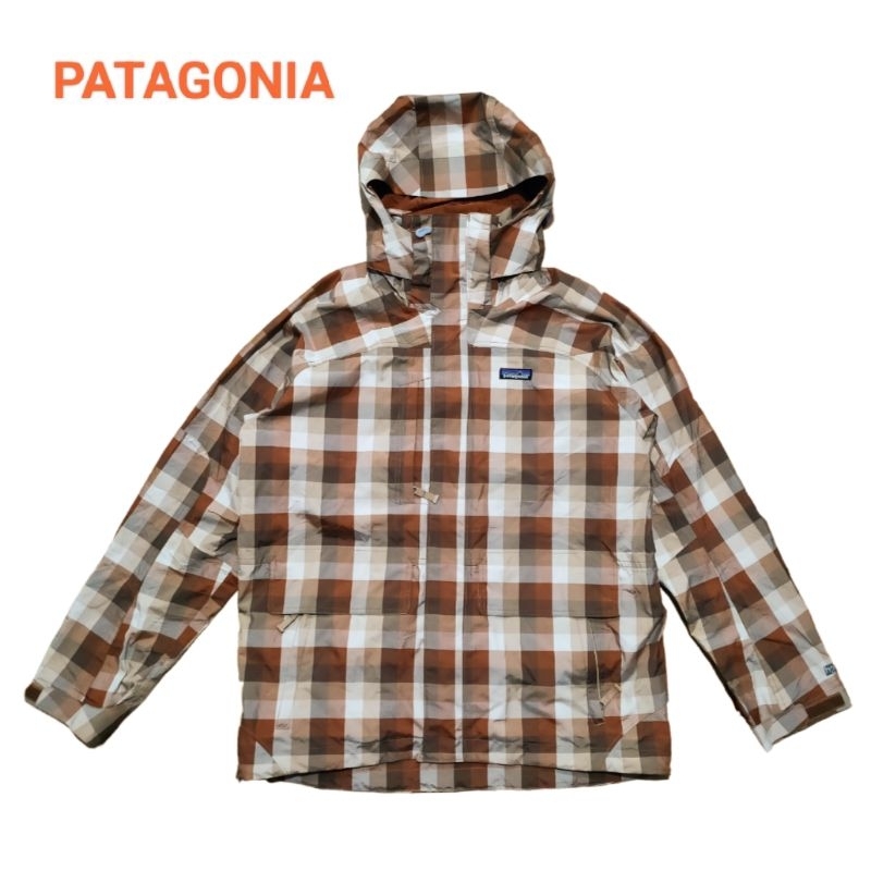เสื้อแจ็กเก็ต Patagonia Sidewall Insulated Plaid Jacket Men's Size M