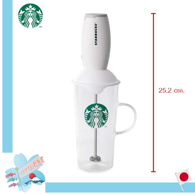 Starbucks Japan Milk foamer & cup เครื่องทำฟองนมพร้อมแก้วสตาร์บัคส์ญี่ปุ่น