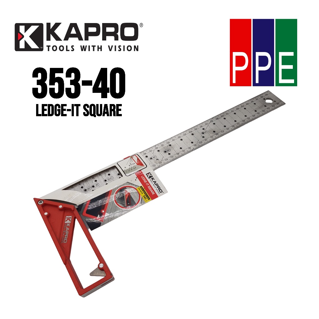 353-40 [Kapro] ฉากเหล็กสแตนเลสขนาด 16" Stainless Ledge-It Square 16"