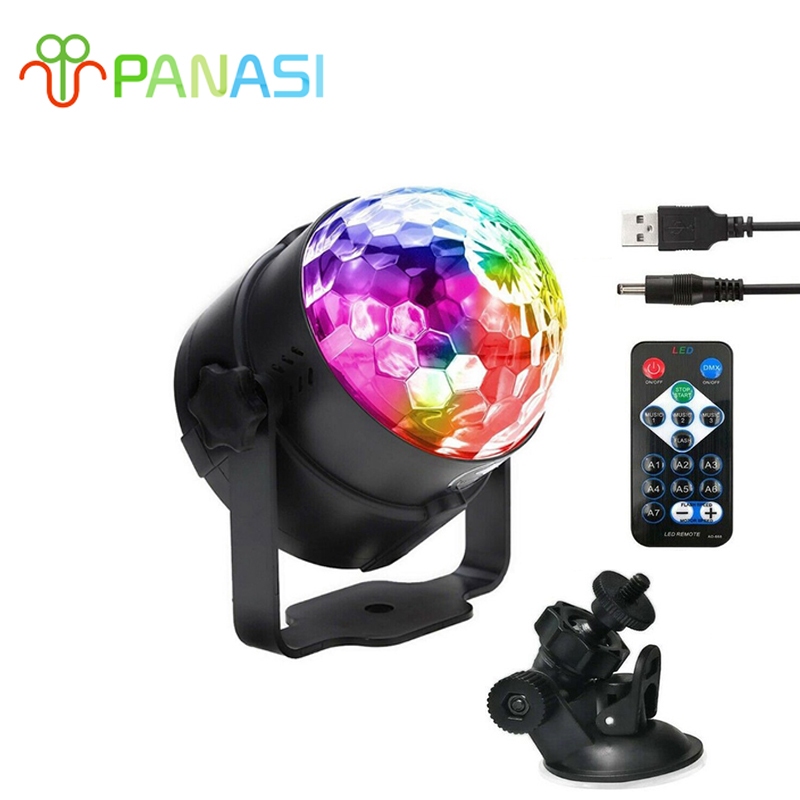 Panasi ไฟดิสโก้ ไฟเทค ไฟปาร์ตี้ ตามจังหวะ LED Party Light พร้อมรีโมท Disco light No.432