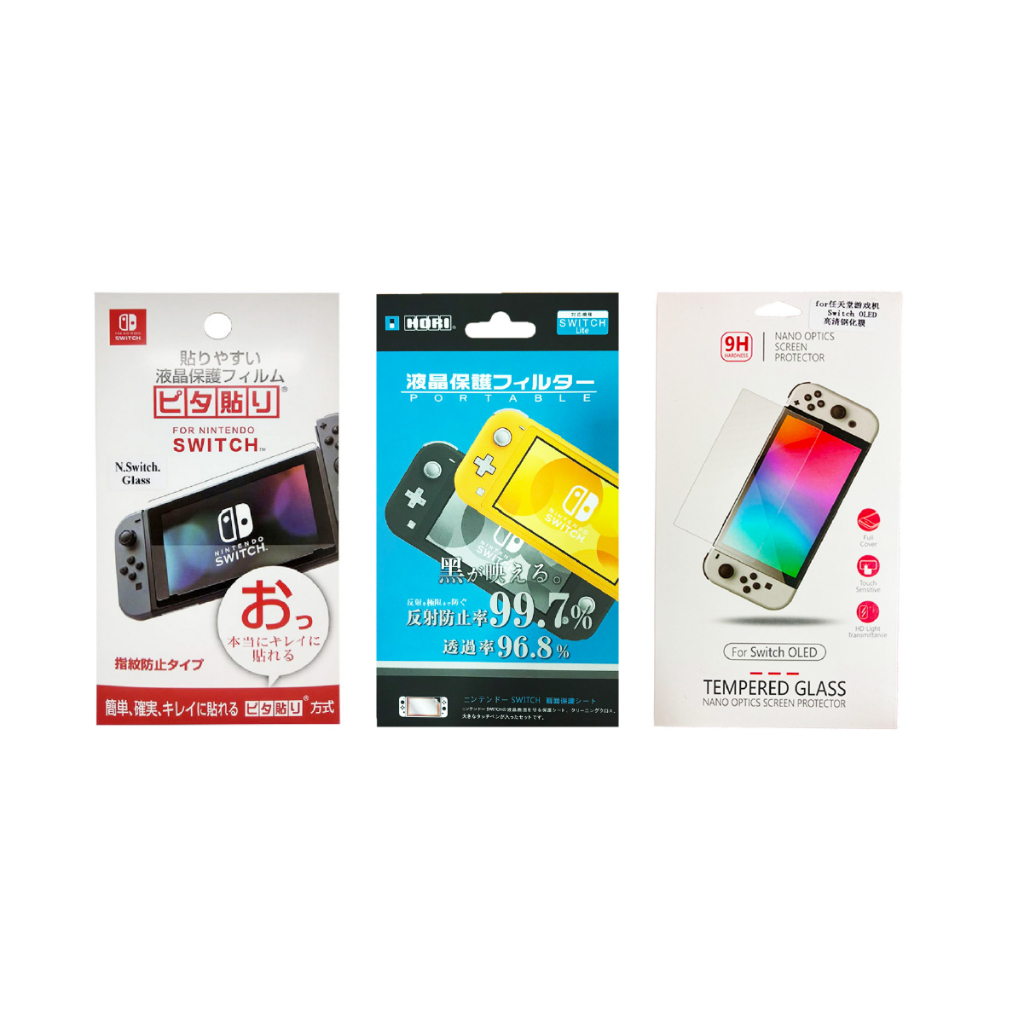 Nintendo Switch : Screen Protective Film นินเทนโด้ สวิตช์ ฟิล์มติด กันรอย ฟิล์มกระจก สำหรับ นินเทนโด้ สวิช V.2 Lite OLED