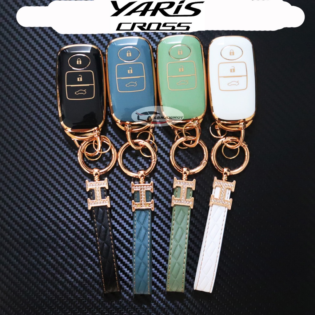 NEW TOYOTA Yaris CROSS HEV 2023 โตโยต้า ยาริส ครอส ซองกุญแจ TPU พร้อม พวงกุญแจ