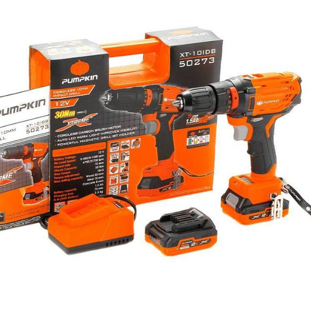 สว่านไร้สาย 12 V (50273) PUMPKIN XT-10iDBL