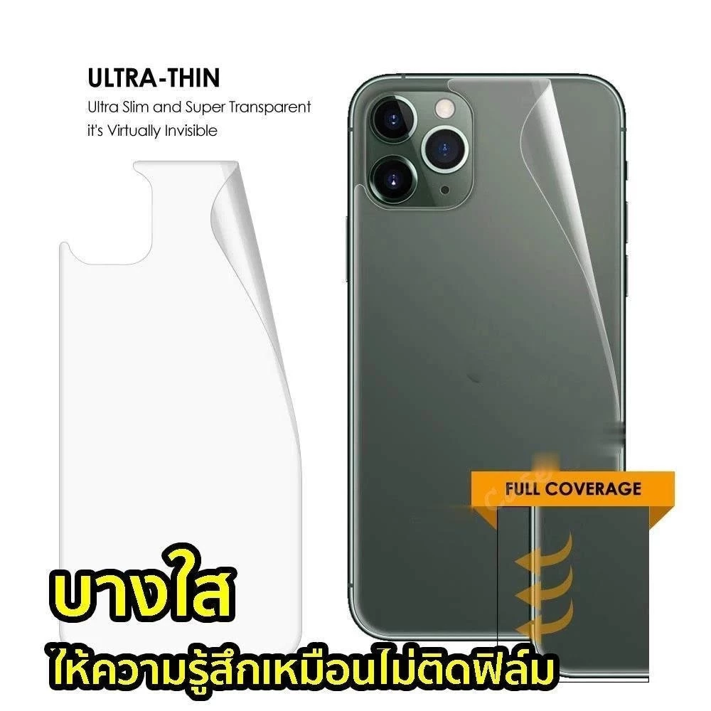 🔥POPPA🔥ฟิล์มหลังสีใส สำหรับ ฟิล์มกระจก 11 13 ฟิล์มกันเสือก xr 11 12 15 14 16 17 เคสใส ฟิล์มหลังสีใส สำหรับ #KA