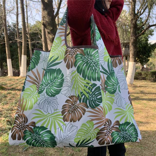 ถุงshopping กระเป๋าลดโลกร้อน เป็นงานแบบเนื้อผ้าหนา ขนาด58x40x26cmมาแล้วนะคะ