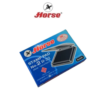 HORSE ตราม้า แท่นประทับตรา Horse No.2 แบบพลาสติก H-22 (Size 7cm.x11cm.) จำนวน 1 อัน