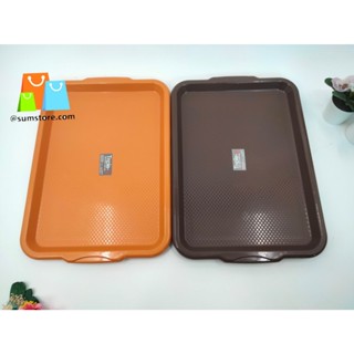 ถาดเสริฟกาแฟ มี2สี 29x42x2.5cm.