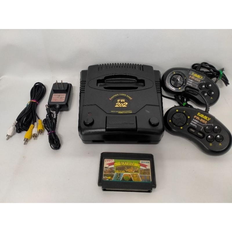 Family Computer FR202 Ex ดำD ชุดไฟไทยพร้อมเล่น มาพร้อม ตลับเกมรวม400in1ดำ