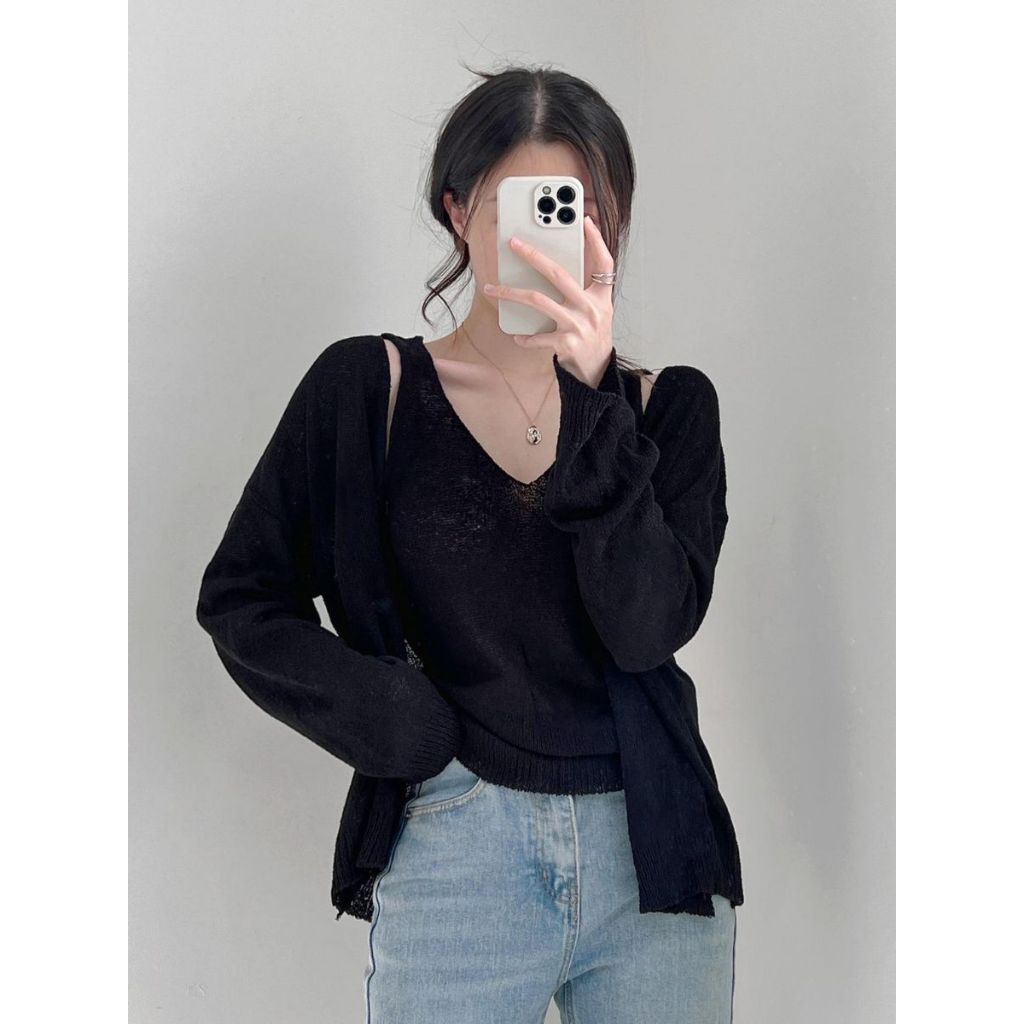 SASA Cardigan เสื้อคลุมคาร์ดิแกนไหมพรมซาซ่า