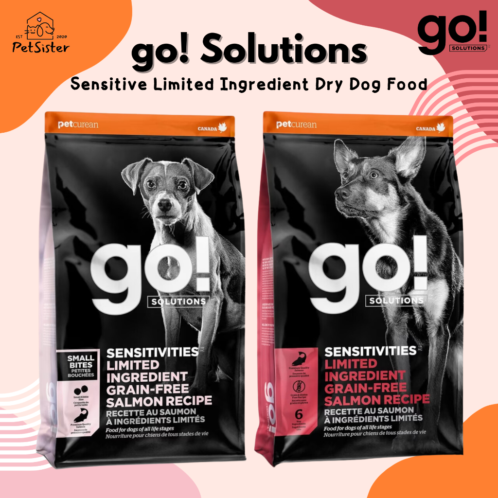 🐶go! Solution Sensitive Limited Ingredient Dry Dog Food สูตรแซลมอน อาหารเม็ดสุนัขเกรดพรีเมี่ยม x Petsister