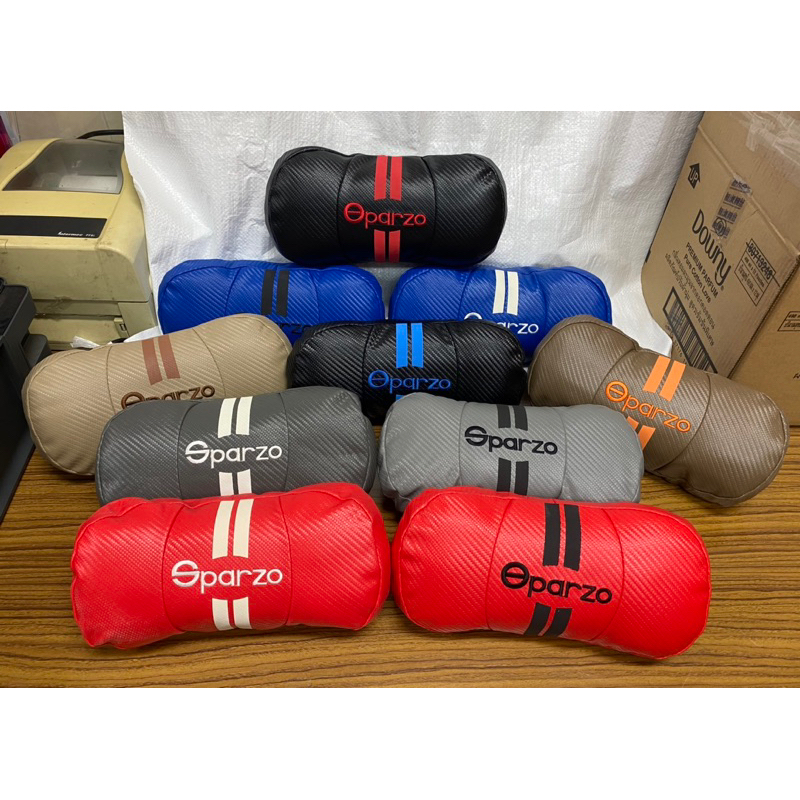 หมอนรองคอในรถยนต์​ หนังเคฟล่า OPARZO 3D  ต่อคู่ 2 ใบ (งานคุณภาพอย่างดี)