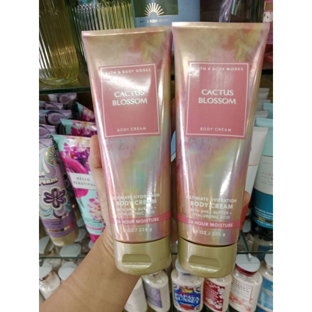 ครีมน้ำหอม Bath & Body Works Cactus Blossom Body Cream 226g. ของแท้ (สินค้า1ชิ้น)