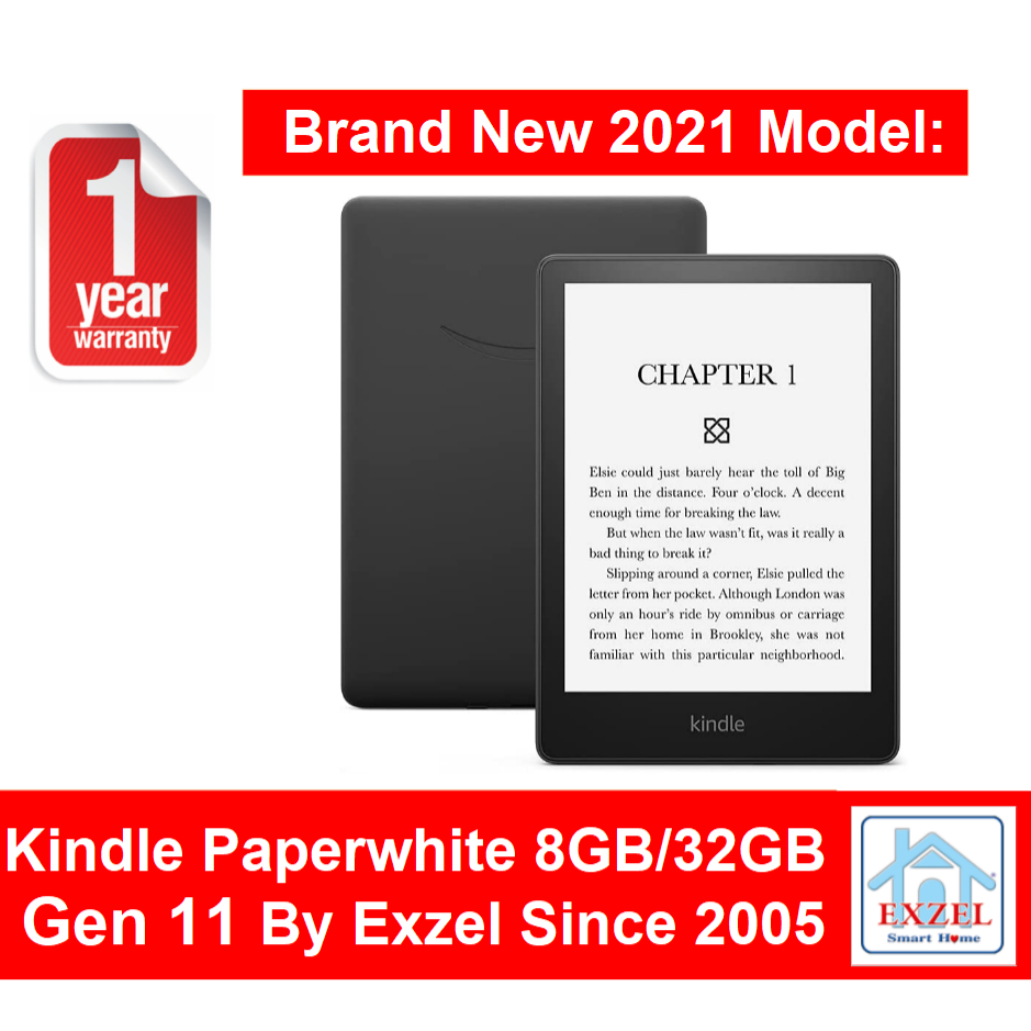 Amazon Kindle Paperwhite 12Month Warranty Gen 11 - 2021 Fast Ship in 1 Day from Bangkok US Version 8GB / 16GB / 32GB