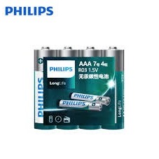 ถ่าน Philips AA และ AAA 1.5V แพค 4 ก้อน แพคสีน้ำเงิน ของแท้ ของใหม่