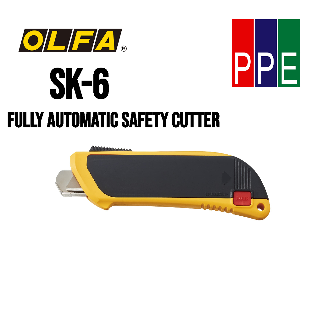 SK-6 มีดคัตเตอร์เซฟตี้อัตโนมัติ Automatic Safety Cutter