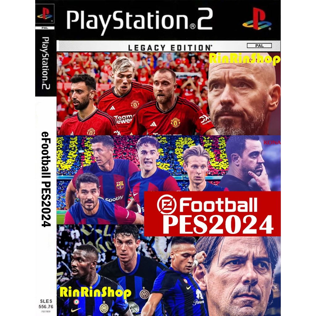 แผ่นเกมส์ PES 2024 V.2 Sep Full Transfer Playstation 2 คุณภาพสูง ราคาถูก