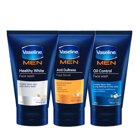 Vaseline Men Oil Control Wash / Anti Dullness Scrub 100g