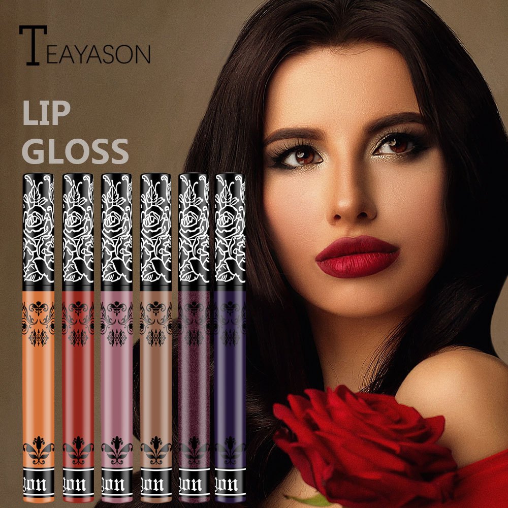 ลิปสติก ลิปแมท ติดทนนาน ฮาโลวีน ลิปดำ ยาว Halloween Party Velvet Lip Matte Lipstick Waterproof Makeup