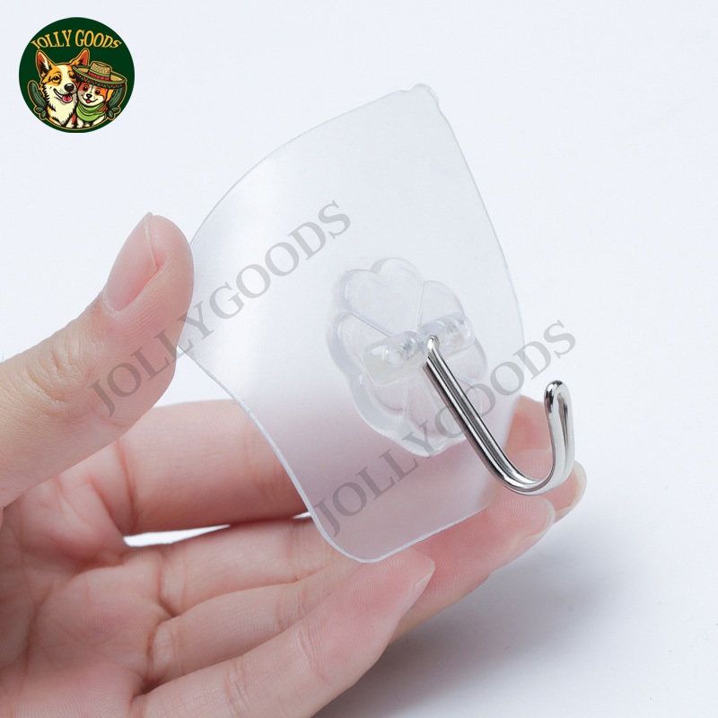 ตะขอแขวนผนัง ตะขอ ตะขอเก็บสายไฟ ไม่ต้องเจาะ ประเภทกาวตนเอง ที่แขวนติดผนัง คุณภาพสูง ใส วงเล็บพาร์ทิชัน - รูปที่ 4