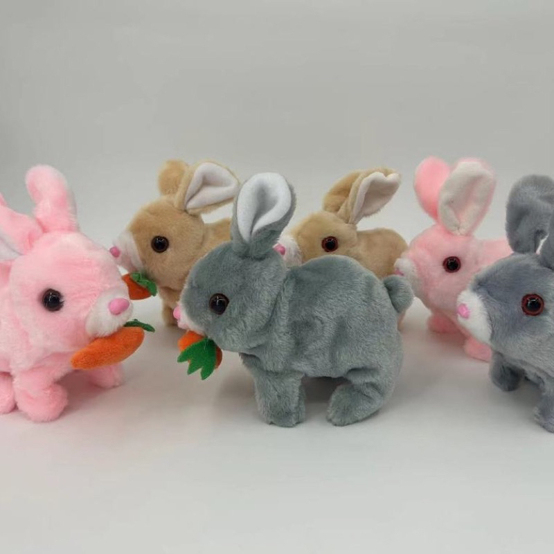 (สินค้าพร้อมส่ง)ตุ๊กตากระต่ายร้องได้ มีเสียงร้อง เดินได้ ของเล่นสำหรับเด็ก ตุ๊กตาน้องกระต่ายน่ารัก
